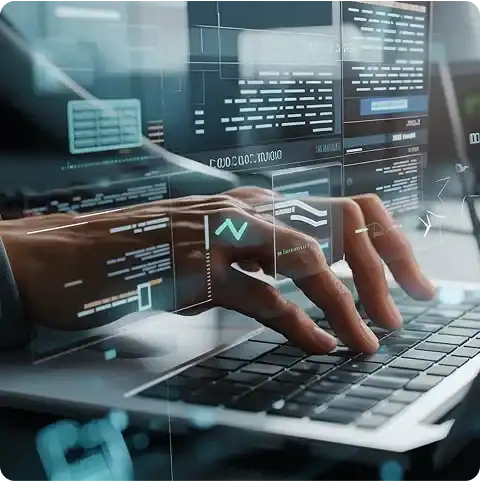 Especialista ejecutando pruebas funcionales de software sobre una aplicación